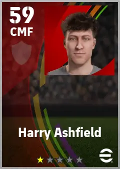 Harry Ashfield eFootball 2026 player card — 59 OVR CMF