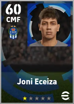 Joni Eceiza eFootball 2026 player card — 60 OVR CMF