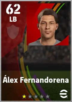 Alex Fernandorena eFootball 2026 player card — 62 OVR LB