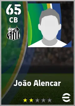 Joao Alencar eFootball 2026 player card — 65 OVR CB