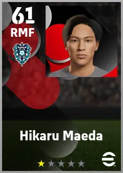 Hikaru Maeda eFootball 2026 player card — 61 OVR RMF