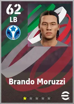 Brando Moruzzi eFootball 2026 player card — 62 OVR LB