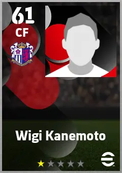 Wigi Kanemoto eFootball 2026 player card — 61 OVR CF