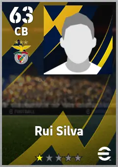 Rui Silva eFootball 2026 player card, 63 OVR CB