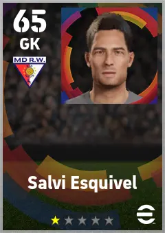Salvi Esquivel eFootball 2026 player card — 65 OVR GK