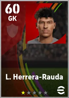 L. Herrera-Rauda eFootball 2026 player card — 60 OVR GK