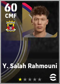 Y. Salah Rahmouni eFootball 2026 player card — 60 OVR CMF