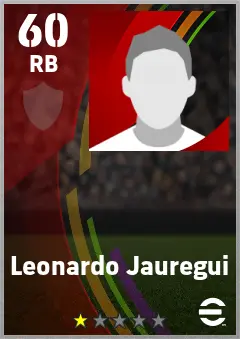 Leonardo Jauregui eFootball 2026 player card — 60 OVR RB