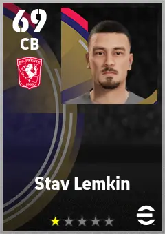 Stav Lemkin eFootball 2026 player card — 69 OVR CB
