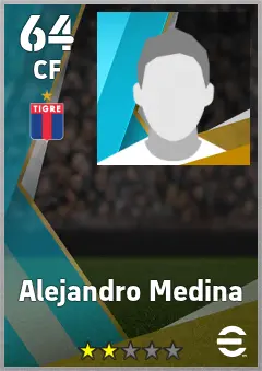 Alejandro Medina eFootball 2026 player card — 64 OVR CF
