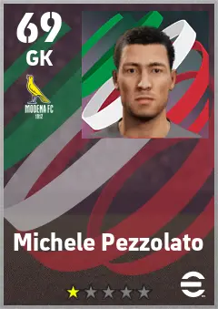 Michele Pezzolato eFootball 2026 player card — 69 OVR GK