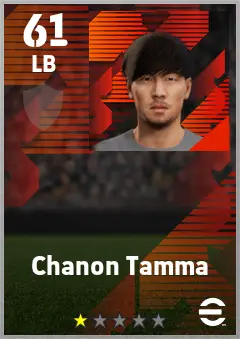 Chanon Tamma eFootball 2026 player card — 61 OVR LB
