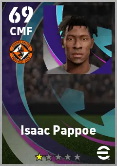Isaac Pappoe eFootball 2026 player card — 69 OVR CMF