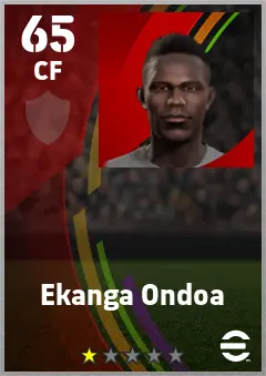 Ekanga Ondoa eFootball 2026 player card — 65 OVR CF