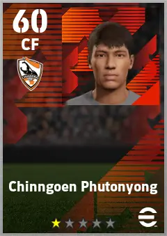 Chinngoen Phutonyong eFootball 2026 player card — 60 OVR CF