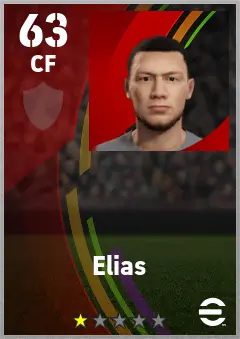Elias eFootball 2026 player card — 63 OVR CF