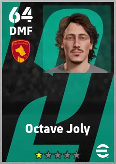 Octave Joly eFootball 2026 player card — 64 OVR DMF