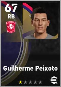 Guilherme Peixoto eFootball 2026 player card — 67 OVR RB