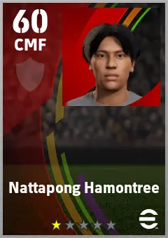 Nattapong Hamontree eFootball 2026 player card — 60 OVR CMF