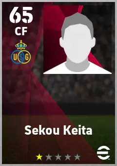 Sekou Keita eFootball 2026 player card — 65 OVR CF