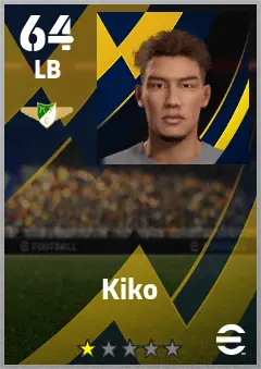 Kiko eFootball 2026 player card — 64 OVR LB