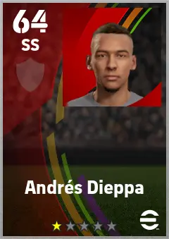 Andres Dieppa eFootball 2026 player card — 64 OVR SS