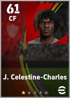 J. Celestine-Charles eFootball 2026 player card — 61 OVR CF