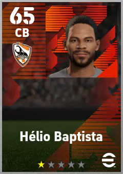 Helio Baptista eFootball 2026 player card — 65 OVR CB