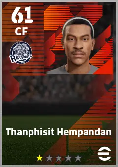 Thanphisit Hempandan eFootball 2026 player card — 61 OVR CF