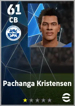 Pachanga Kristensen eFootball 2026 player card — 61 OVR CB