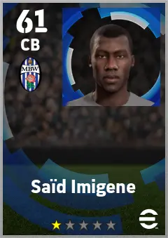 Said Imigene eFootball 2026 player card — 61 OVR CB