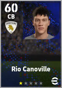 Rio Canoville eFootball 2026 player card — 60 OVR CB