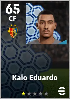 Kaio Eduardo eFootball 2026 player card — 65 OVR CF