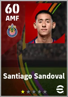 Santiago Sandoval eFootball 2026 player card — 60 OVR AMF