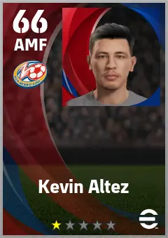 Kevin Altez eFootball 2026 player card — 66 OVR AMF