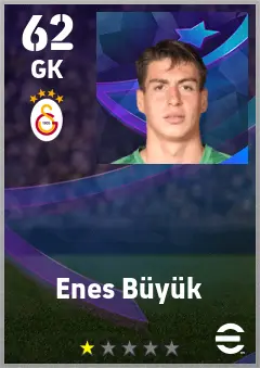 Enes Buyuk eFootball 2026 player card — 62 OVR GK