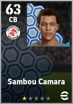 Sambou Camara eFootball 2026 player card — 63 OVR CB