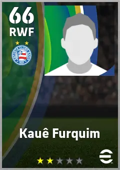 Kaue Furquim eFootball 2026 player card — 66 OVR RWF