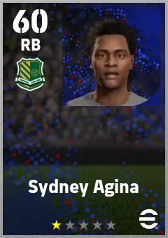 Sydney Agina eFootball 2026 player card — 60 OVR RB