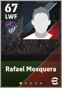 Rafael Mosquera eFootball 2026 player card — 67 OVR LWF