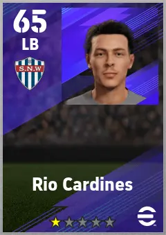 Rio Cardines eFootball 2026 player card — 65 OVR LB