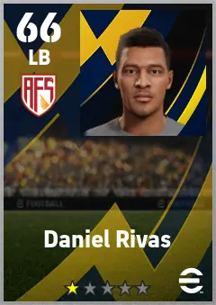 Daniel Rivas eFootball 2026 player card — 66 OVR LB