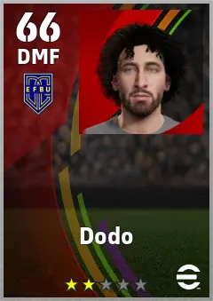 Dodo eFootball 2026 player card — 66 OVR DMF