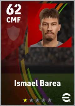 Ismael Barea eFootball 2026 player card — 63 OVR CMF