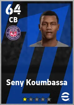 Seny Koumbassa eFootball 2026 player card — 64 OVR CB