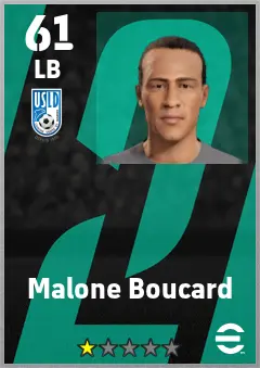 Malone Boucard eFootball 2026 player card — 61 OVR LB