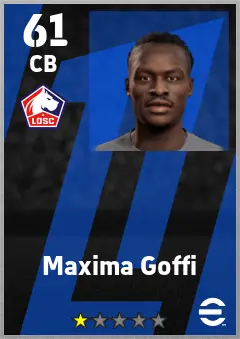 Maxima Goffi eFootball 2026 player card — 61 OVR CB
