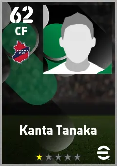 Kanta Tanaka eFootball 2026 player card — 62 OVR CF