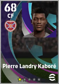 Pierre Landry Kabore eFootball 2026 player card — 68 OVR CF