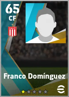 Franco Dominguez eFootball 2026 player card — 65 OVR CF
